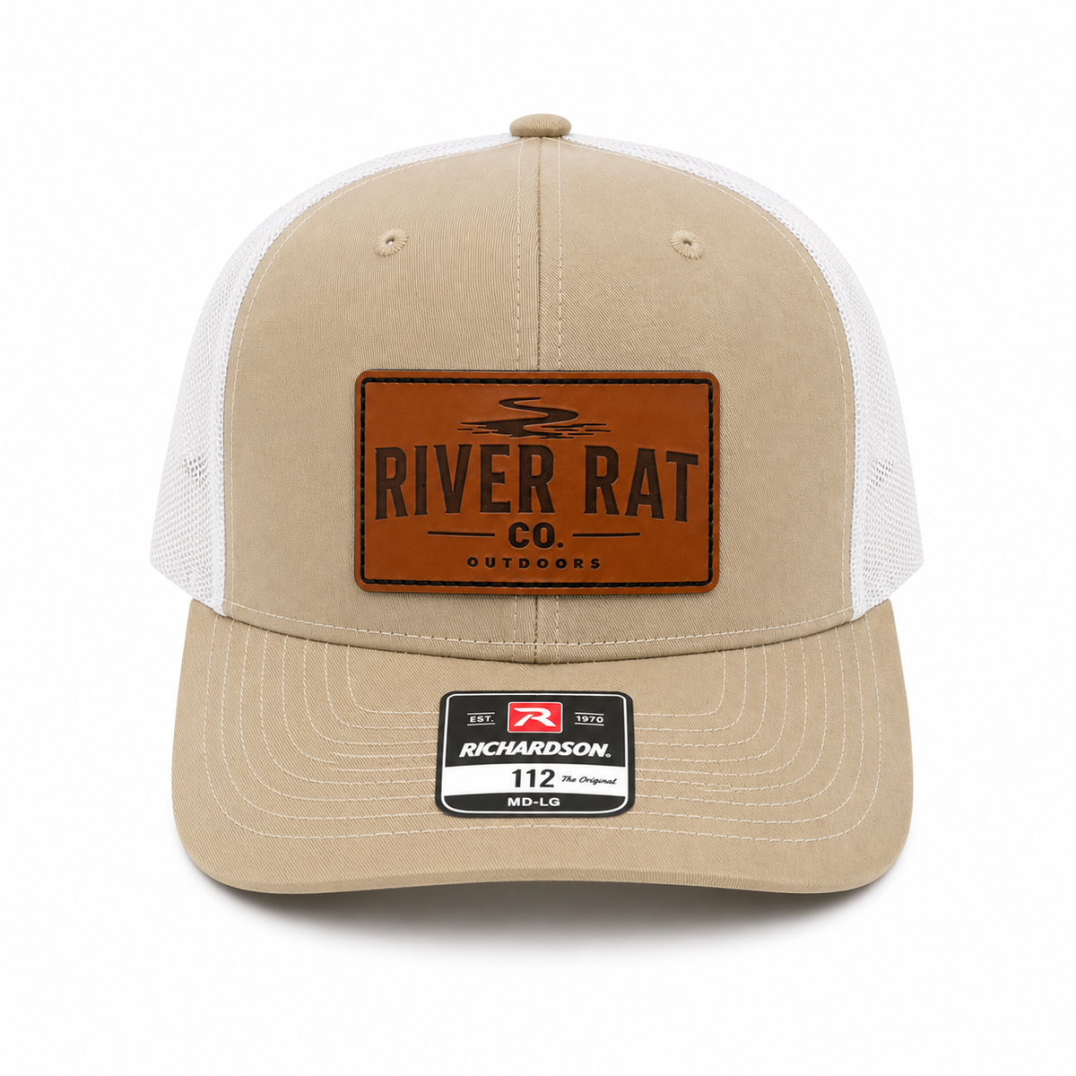 River Rat Co. Performance Leather Patch Hat