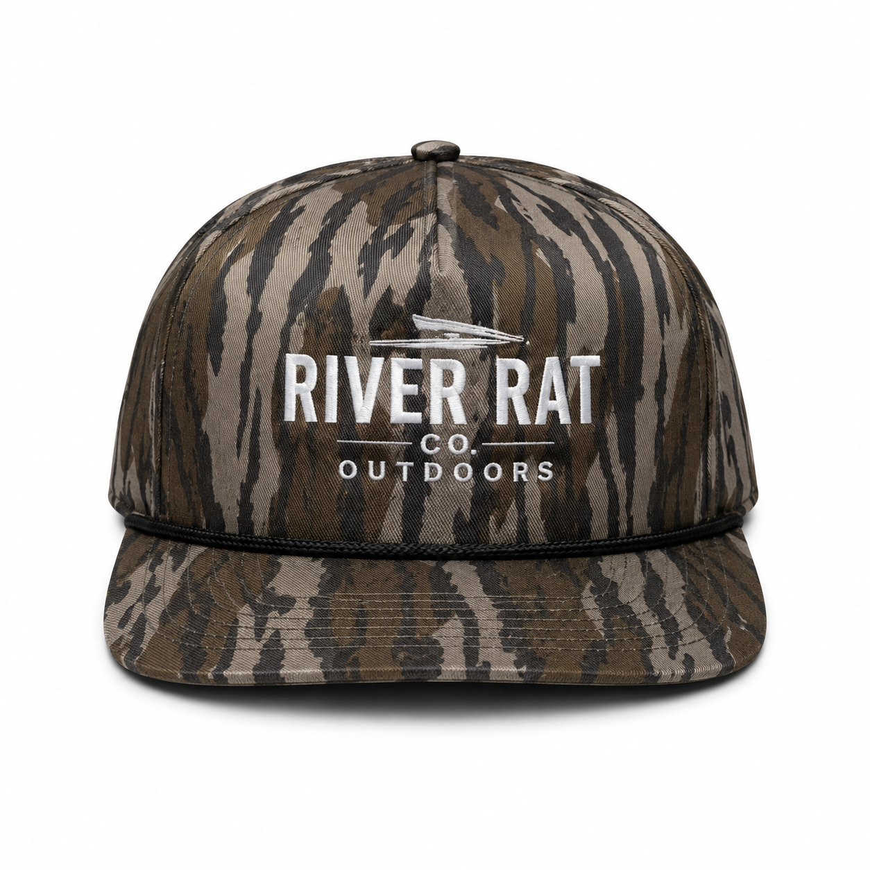 River Rat Co. Bottomland Camo Rope Hat – PRE-ORDER