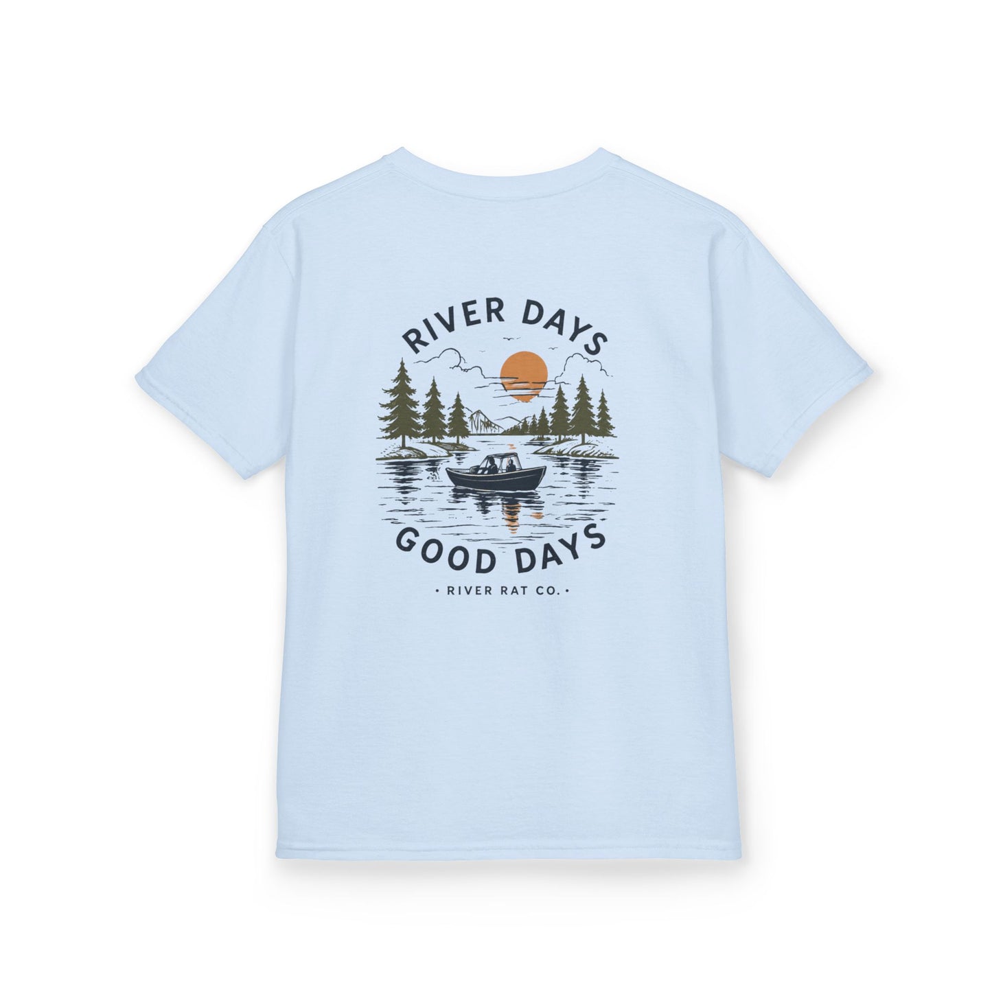 Kids T-Shirt — 'River Days Good Days' Outdoor Fishing Tee
