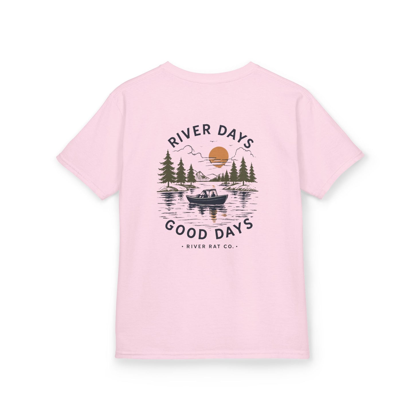 Kids T-Shirt — 'River Days Good Days' Outdoor Fishing Tee