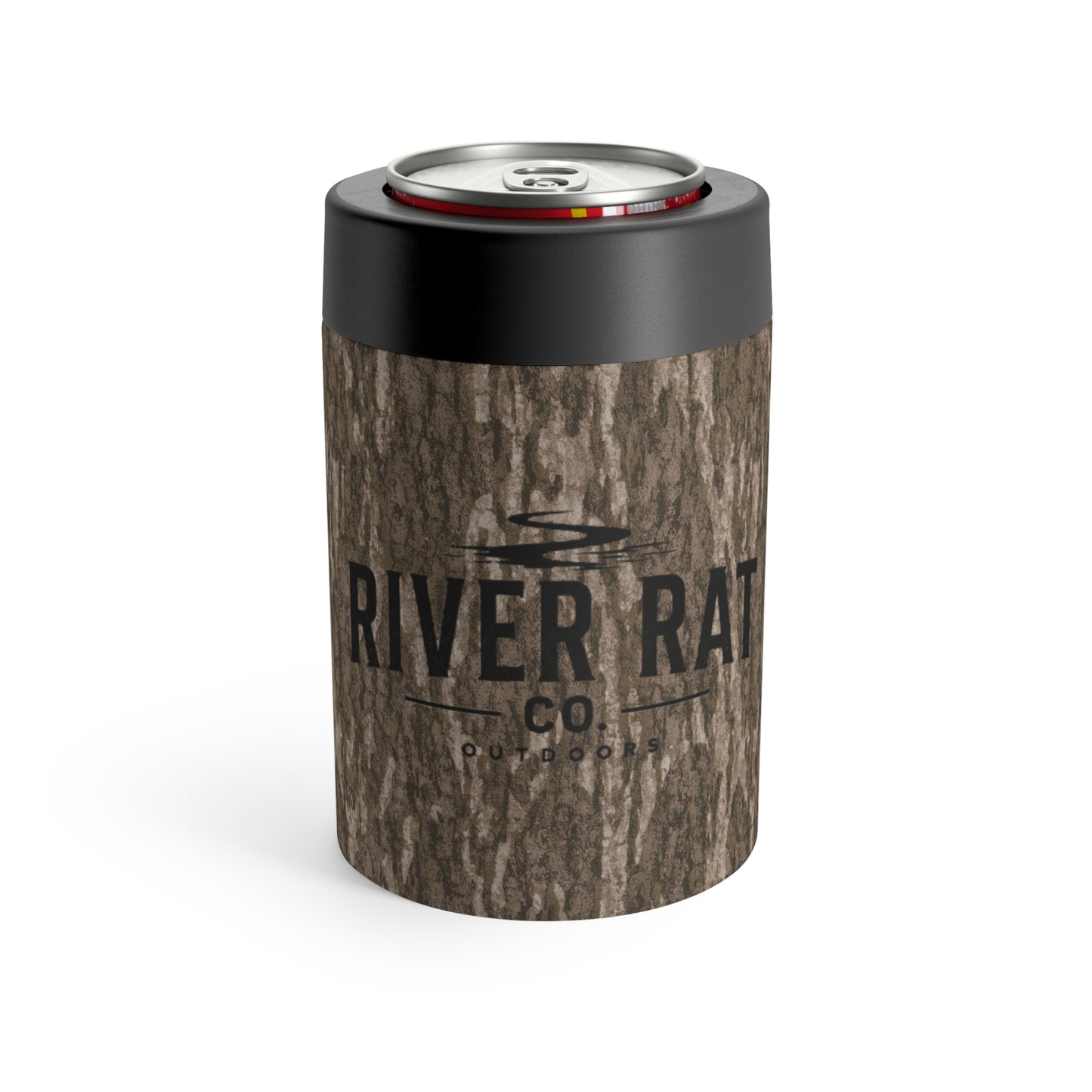 Camo Tree Bark Can Holder — River Rat Co. Insulated Beverage Cooler