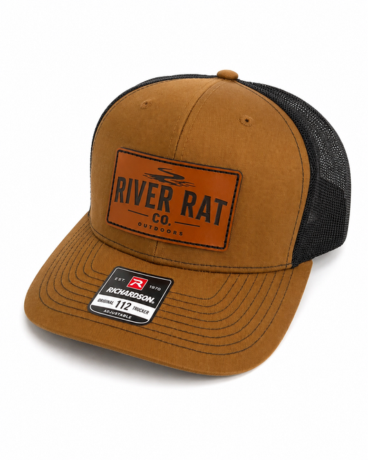 River Rat Co. Performance Leather Patch Hat