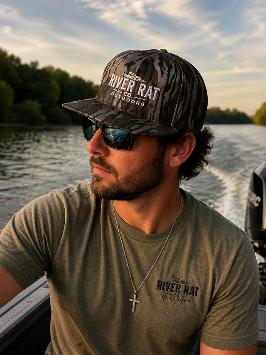 River Rat Co. Bottomland Camo Rope Hat – PRE-ORDER
